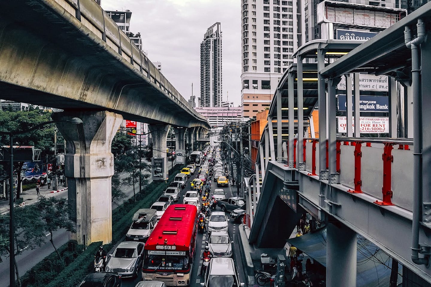 bangkok traffic jam