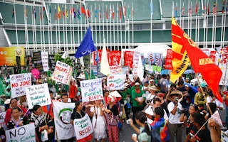 A protest in Bangkok in 2009