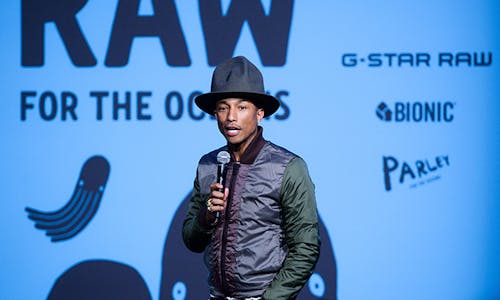 Pharrell, G-Star Raw launch denim line that reduces ocean pollution