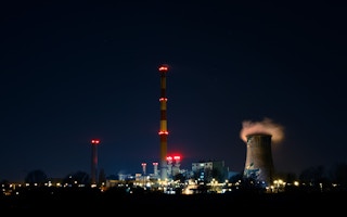 emissions from a power plant