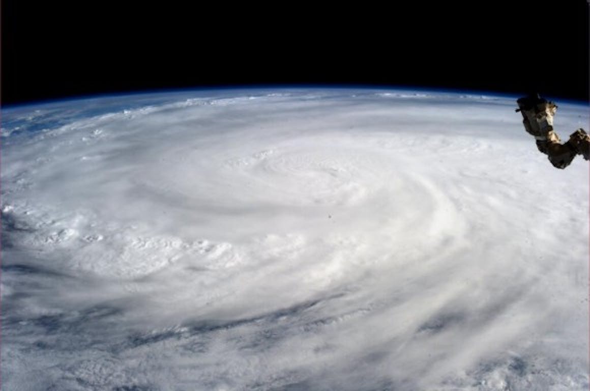 Haiyan from space