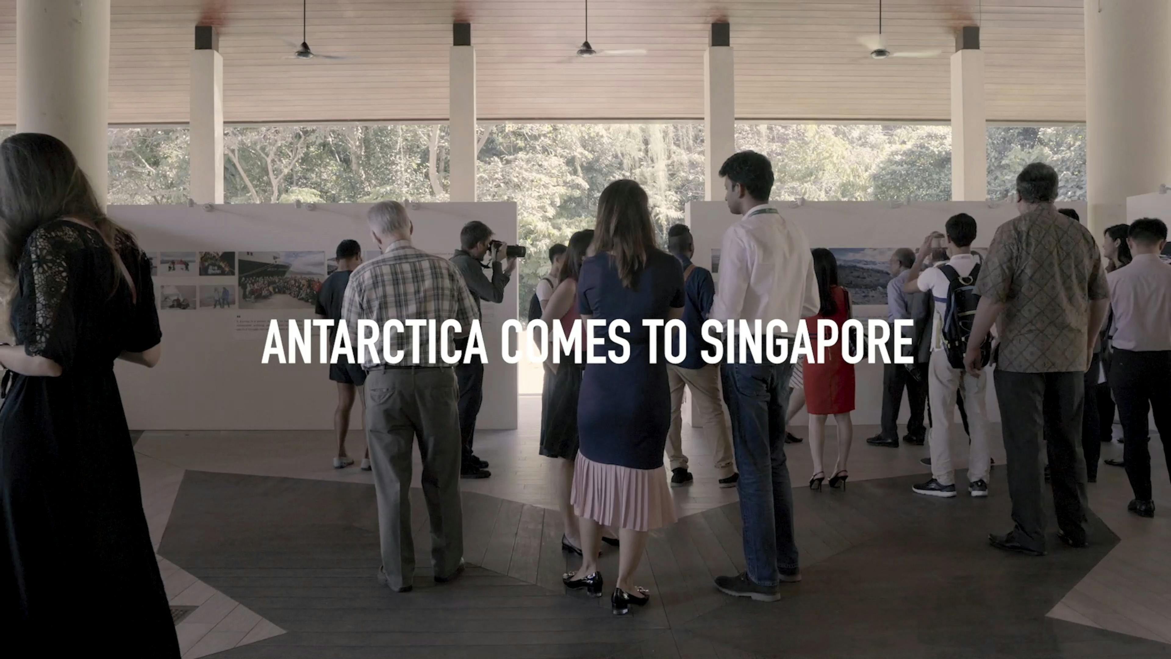Antarctica comes to Singapore at the Changing Course exhibition. Image: Eco-Business