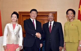 Xi Jinping and Jacob Zuma