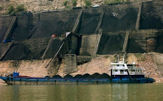 coal shipment underway in China