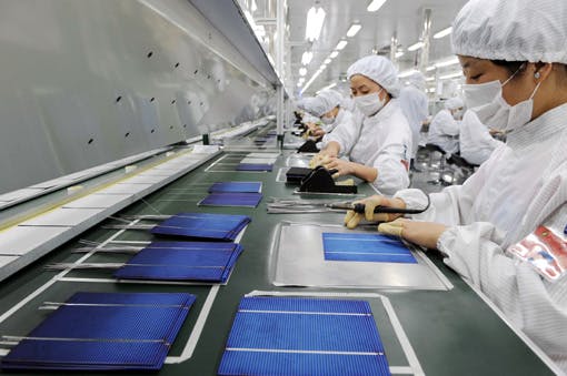 big chinese solar factory