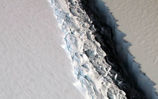 rift in Larsen C ice shelf