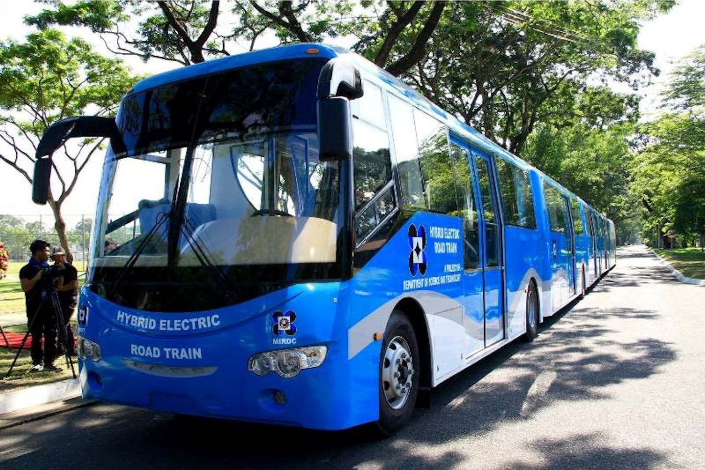Traffic-choked Manila turns to hybrid bus-train | News | Eco-Business ...