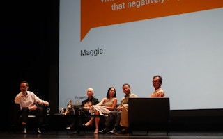 Jane Goodall panel discussion in Singapore, MES Theatre