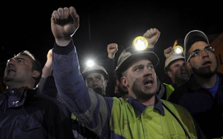 coal miner protest
