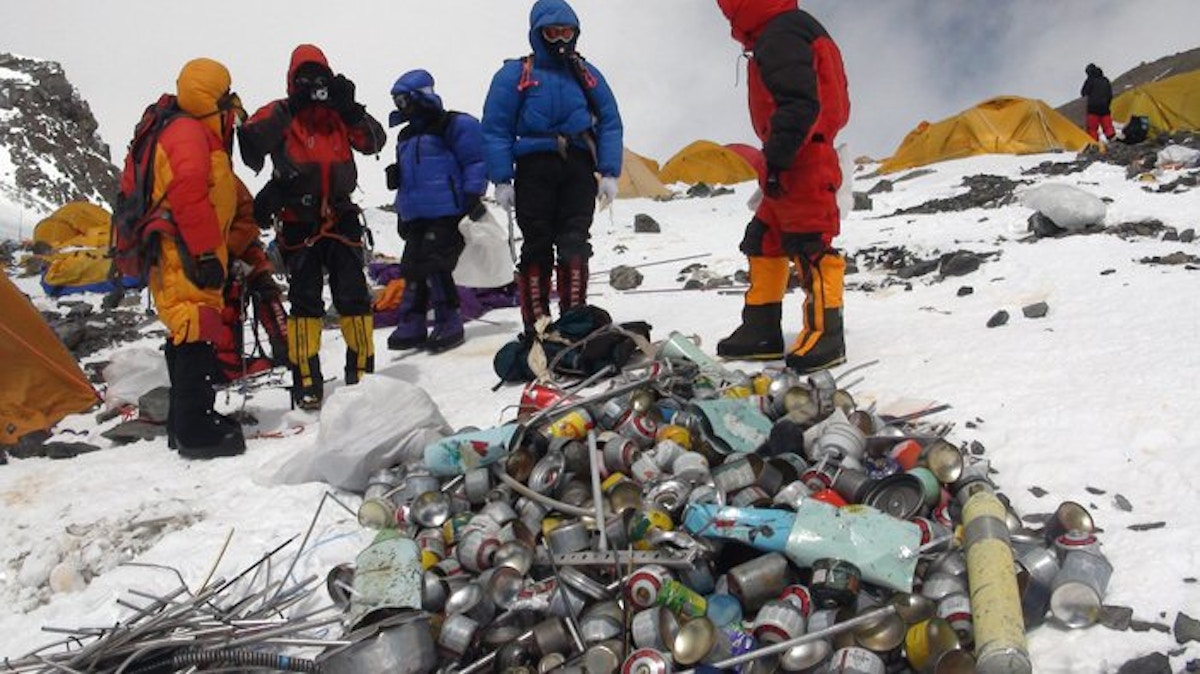 Trash and Overcrowding at the Top of the World