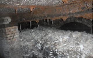 The fatberg found in a British seaside town measured 64 metres in length. Image: South West Water