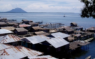 The coastline of Sulawesi, Indonesia, where languages and cultures are threatened by climate change. Anastasia Riehl,