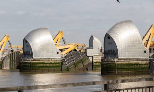 As climate risks surge, flood barriers rise in Britain
