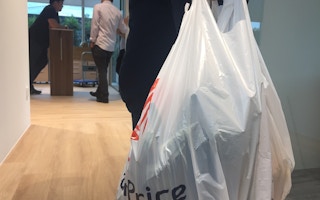 Plastic shopping bag in Singapore 
