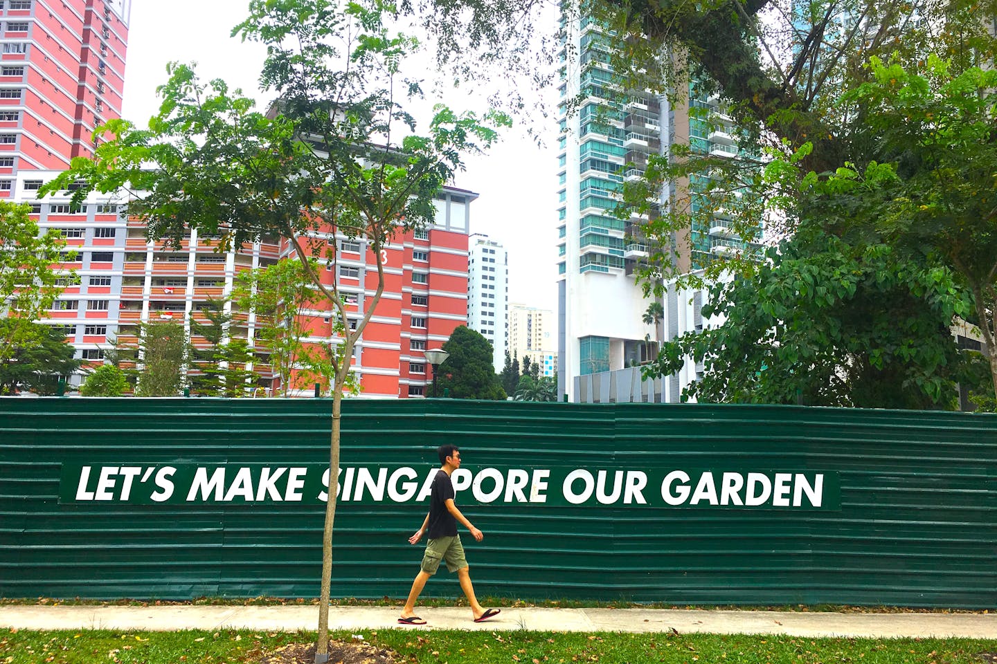 Singapore's 'City in a Garden' plan has seen a network of parks, nature reserves and greened buildings span the 70 kilometre-squared island—but the country has just 0.5 per cent primary forest cover left. Image: Eco-Business