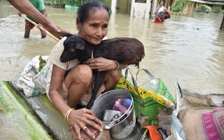 flooded resident from Assam