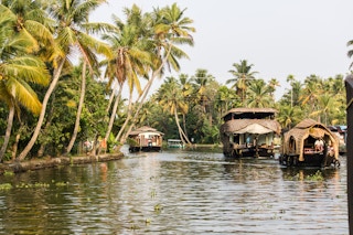 The idyllic backwaters of Kerala, India