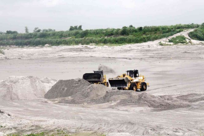 lahar sand quarry