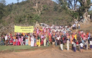 Mahan village protesters
