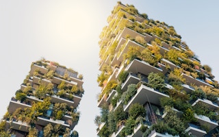 Re-imagining a brighter future: green buildings with urban farming. Image: Olam International