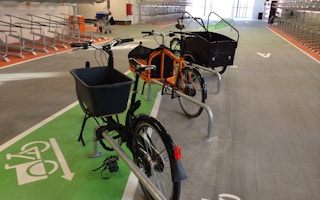 Cargo bike parking in Sweden