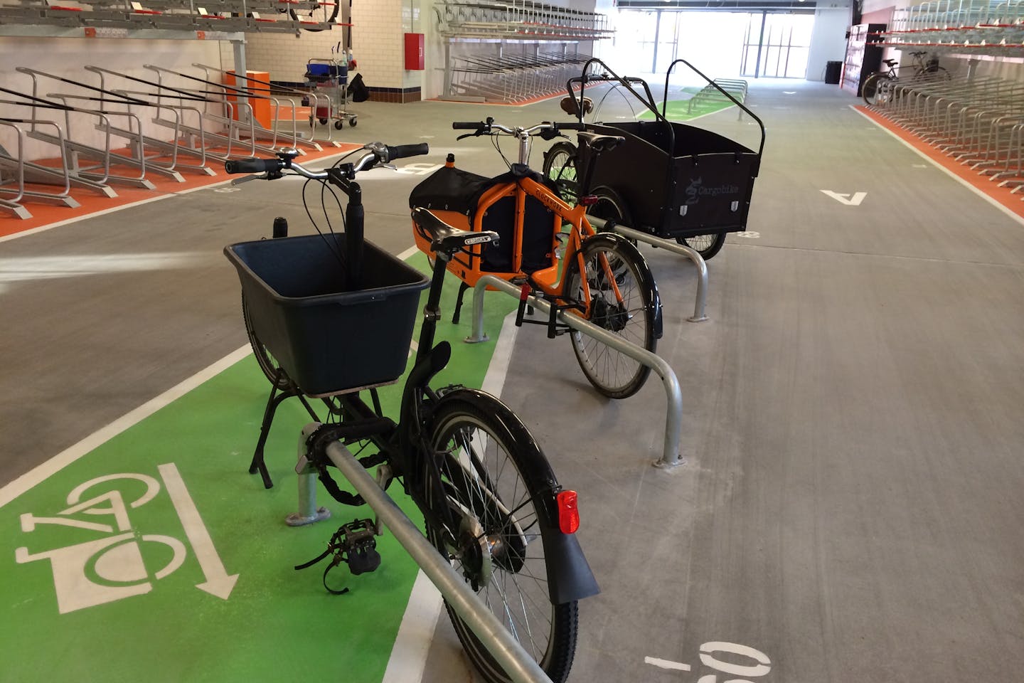 Cargo bike parking in Sweden