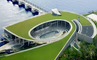 Marina Barrage water pump