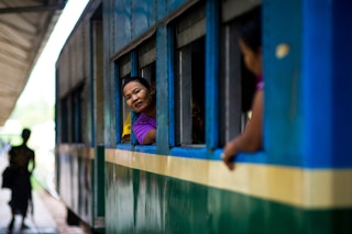 myanmar railway passenger
