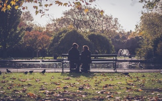 couple in a park
