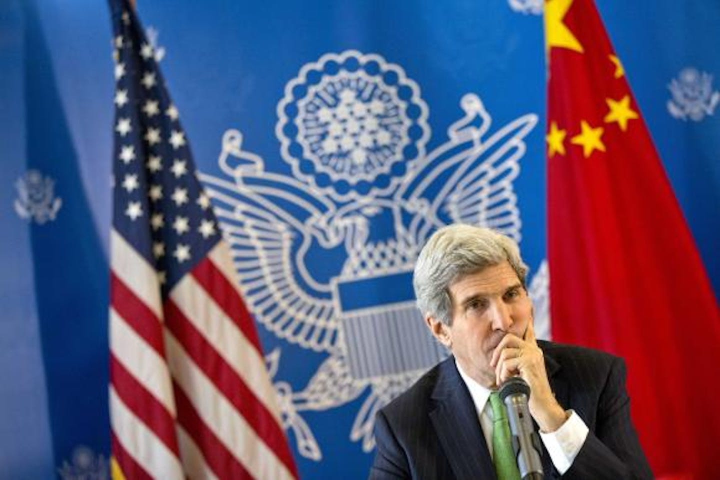 US Secretary of State John Kerry on climate talks