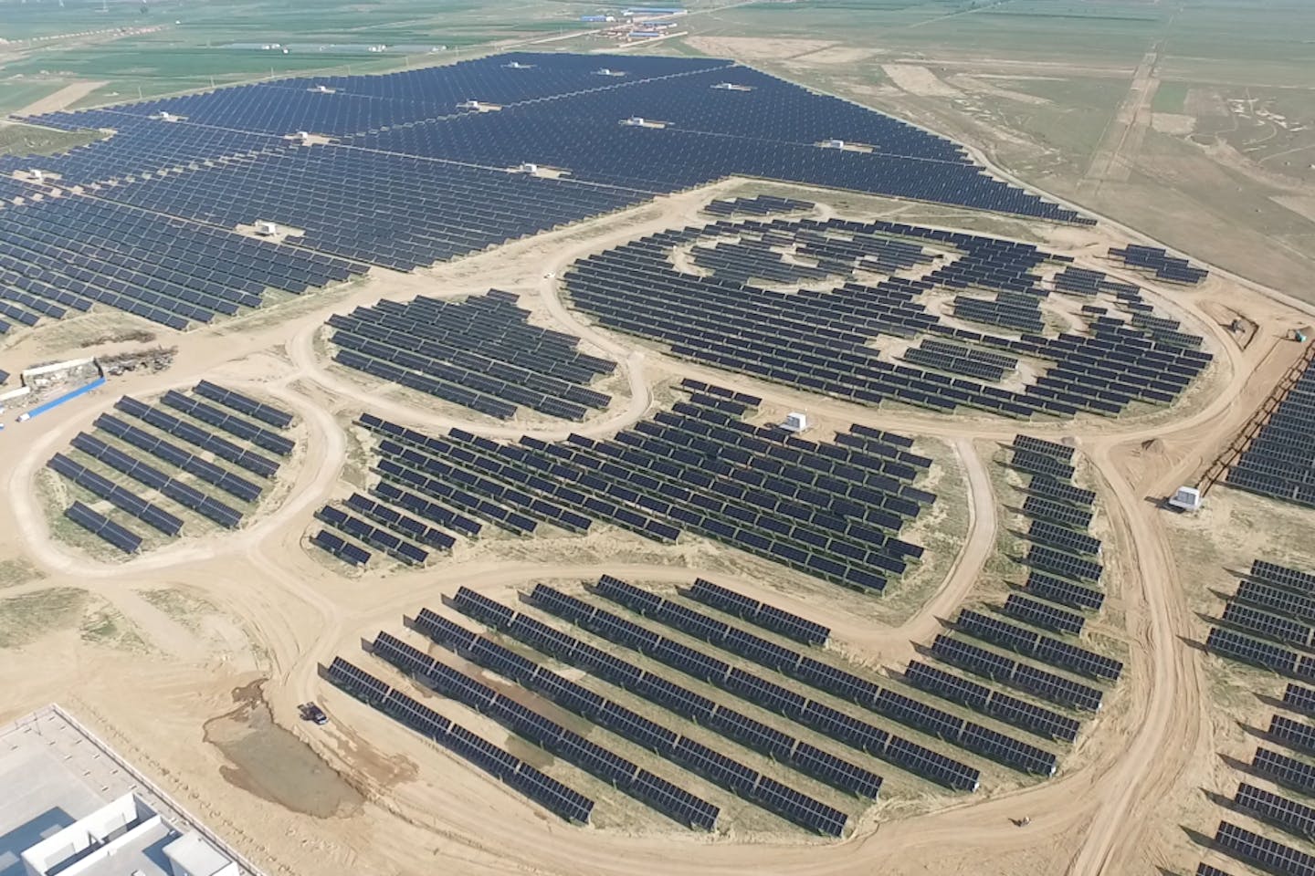 Panda shaped solar project