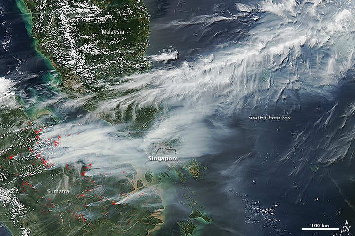 haze satellite image