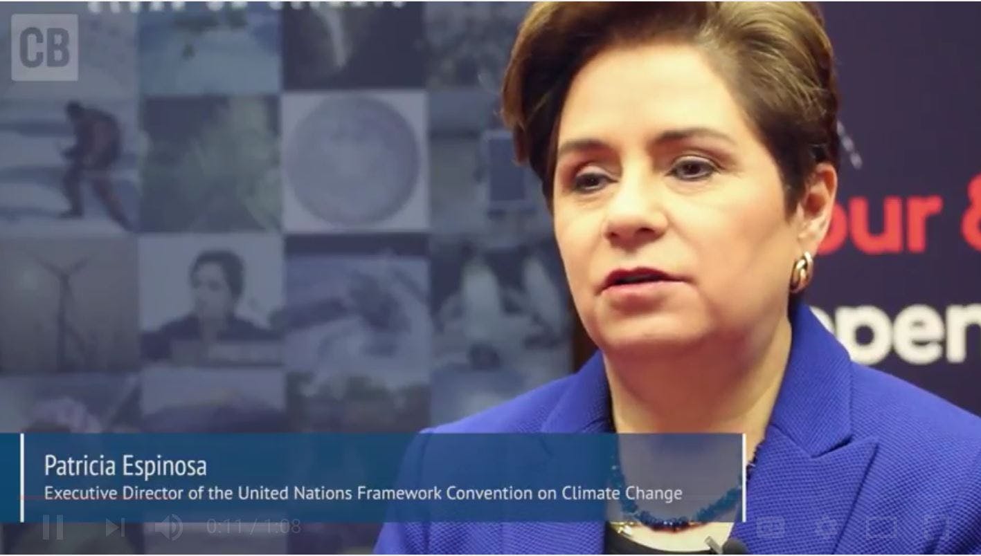 Screen Grab Patricia Espinosa Interview Feb 2017 Carbon Brief