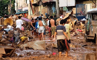 flooded urban poor manila