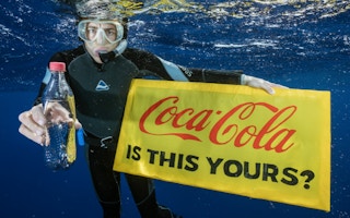 Coca-Cola is the world's biggest plastic polluter, according to 239 cleanups and brand audits conducted in 42 countries by Greenpeace. Image: Justin Hofman / Greenpeace