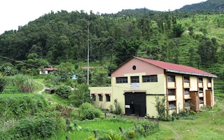 Powerhouse of a Sunkoshi hydropower project in Nepal