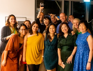 The Eco-Business team and friends celebrate EB's 10th anniversary