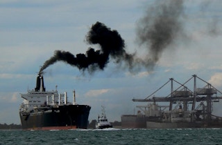 shipping industry emission