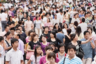 shanghai population scene
