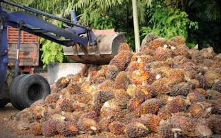 palm oil truck loading