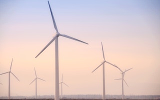 wind turbines western china