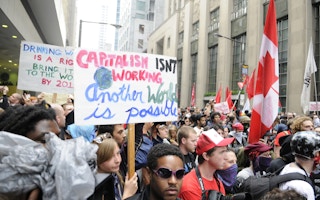 canada capitalism protests