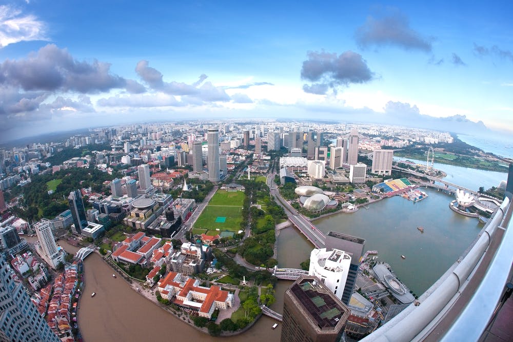 SIngapore aerial wide