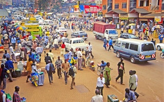 kampala crowded scene