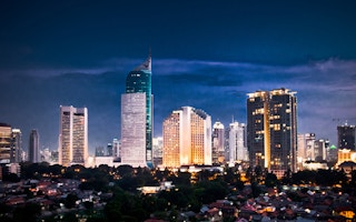 jakarta skyline night