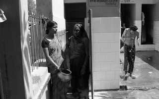 Public bath in India