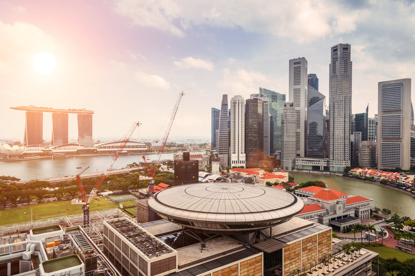 singapore sunny skyline