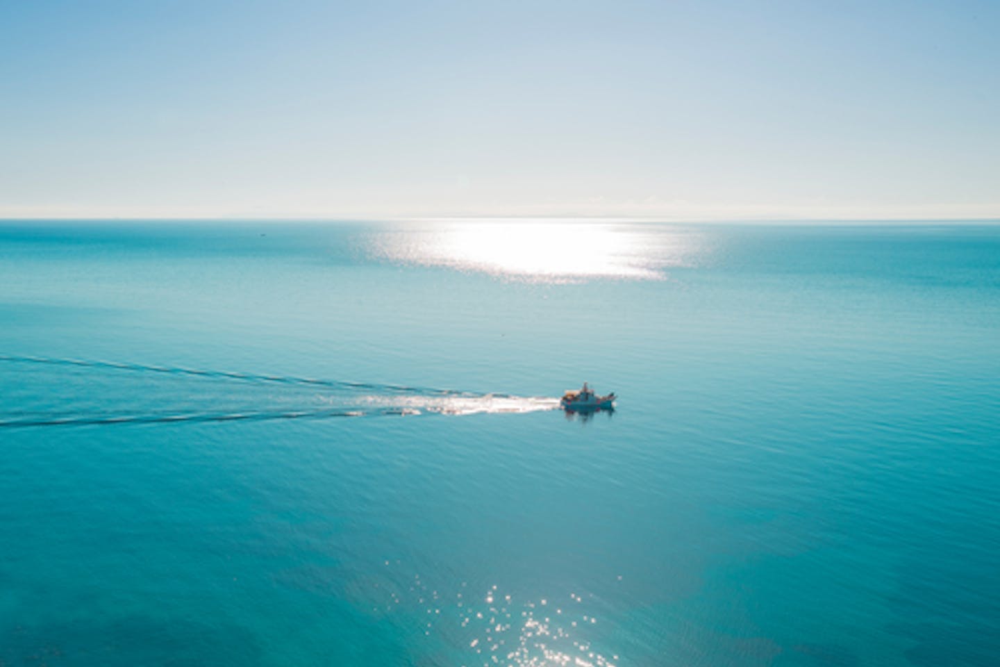 Solo boat in Greek waters