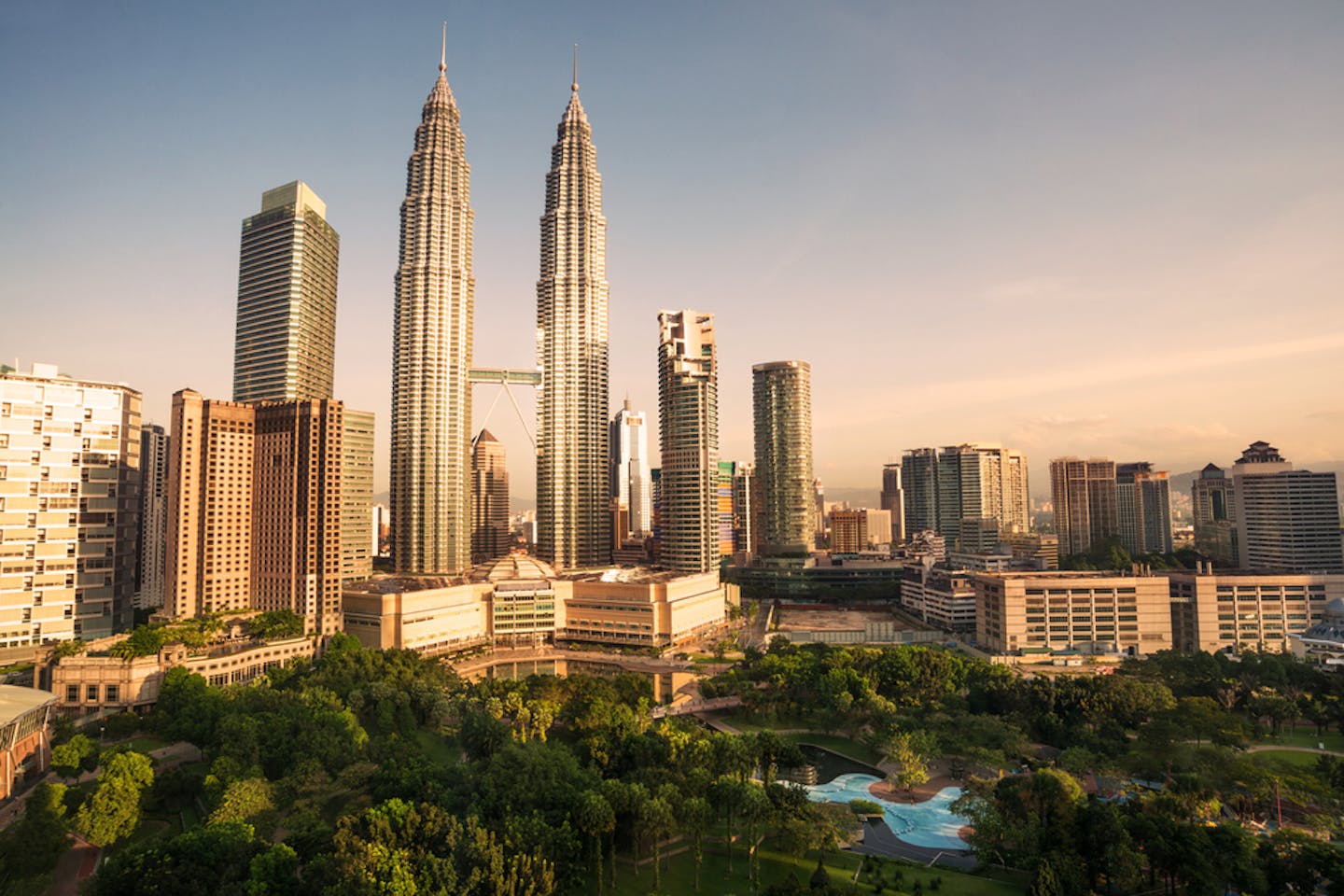 Malaysia urban skyline