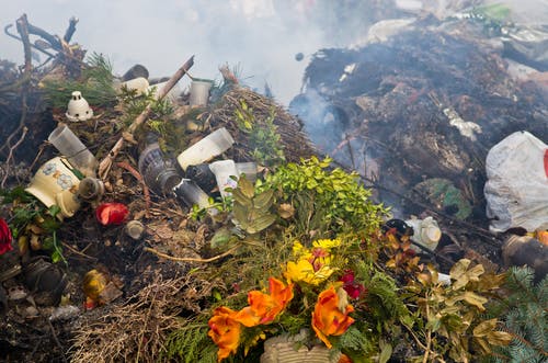 plastic burning hazardous waste